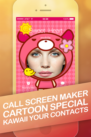 Call Screen Maker Pro - Cute Cartoon Special for iOS 8 screenshot 3