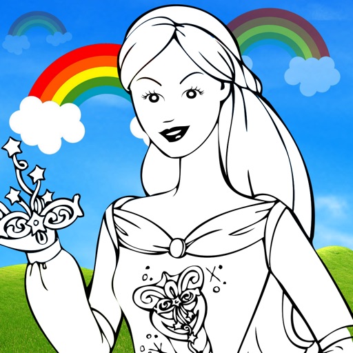 Little Princess Coloring - Learn Free Amazing HD Paint & Educational Activities for Toddlers, Pre School & Kindergarten Kids iOS App