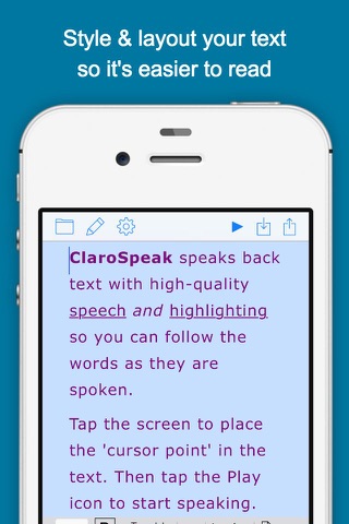 ClaroSpeak - Literacy Support screenshot 2