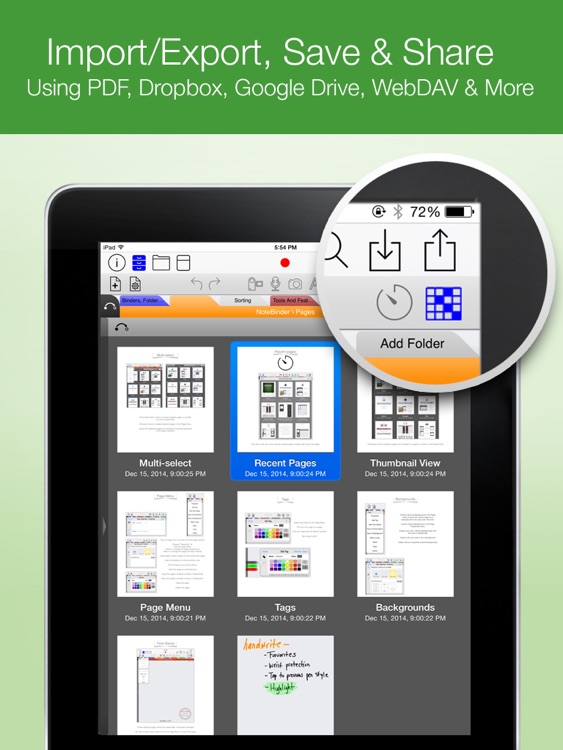 NoteBinder - All-in-one document organizer, annotator AND note taker!