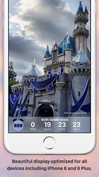 MouseWait Countdown for Disneyland and Disney World WDW