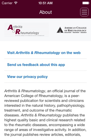 Arthritis & Rheumatology screenshot 4