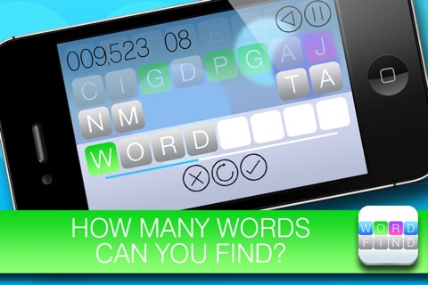 Word Find FREE - Use the colors and beat the clock screenshot 2