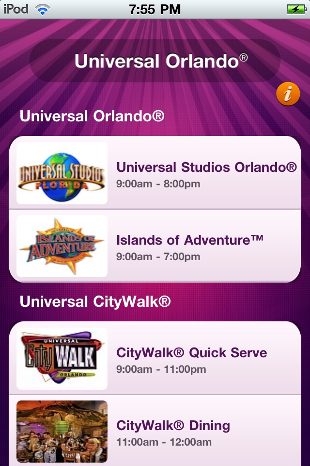 Free wait times for Universal Studios screenshot 2