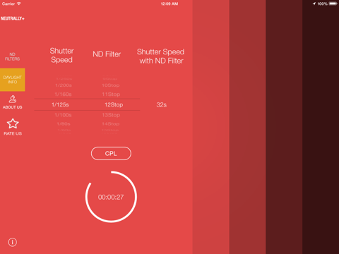Neutrally+ (ND filters calculator) for iPad screenshot 2