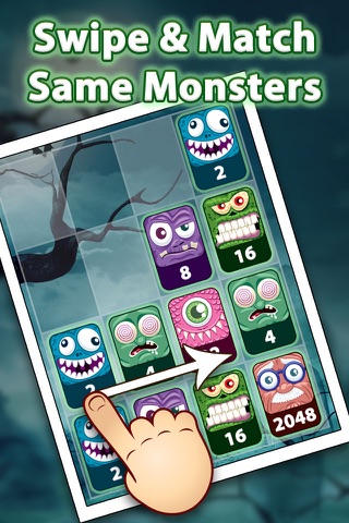 2048 Aaah! Monsters Pro screenshot 2