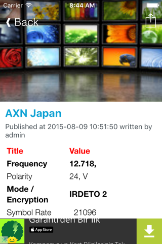 Japan TV Channels Sat Info screenshot 3