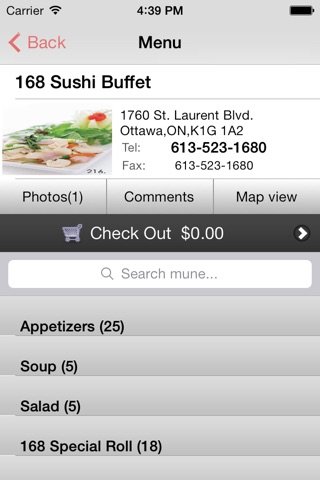 168 Sushi Buffet screenshot 3