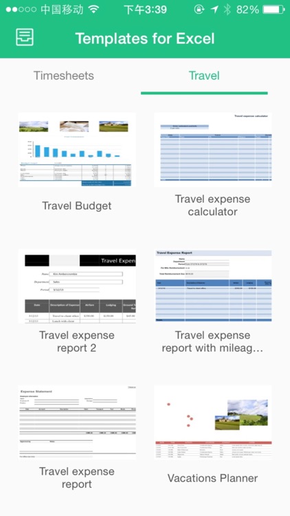 Templates for MS-Excel