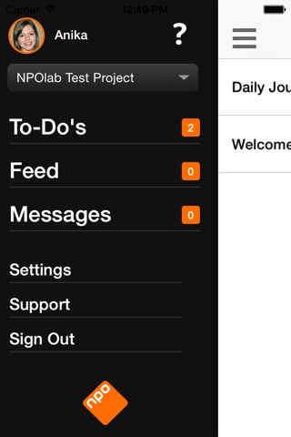 NPOlab screenshot 2