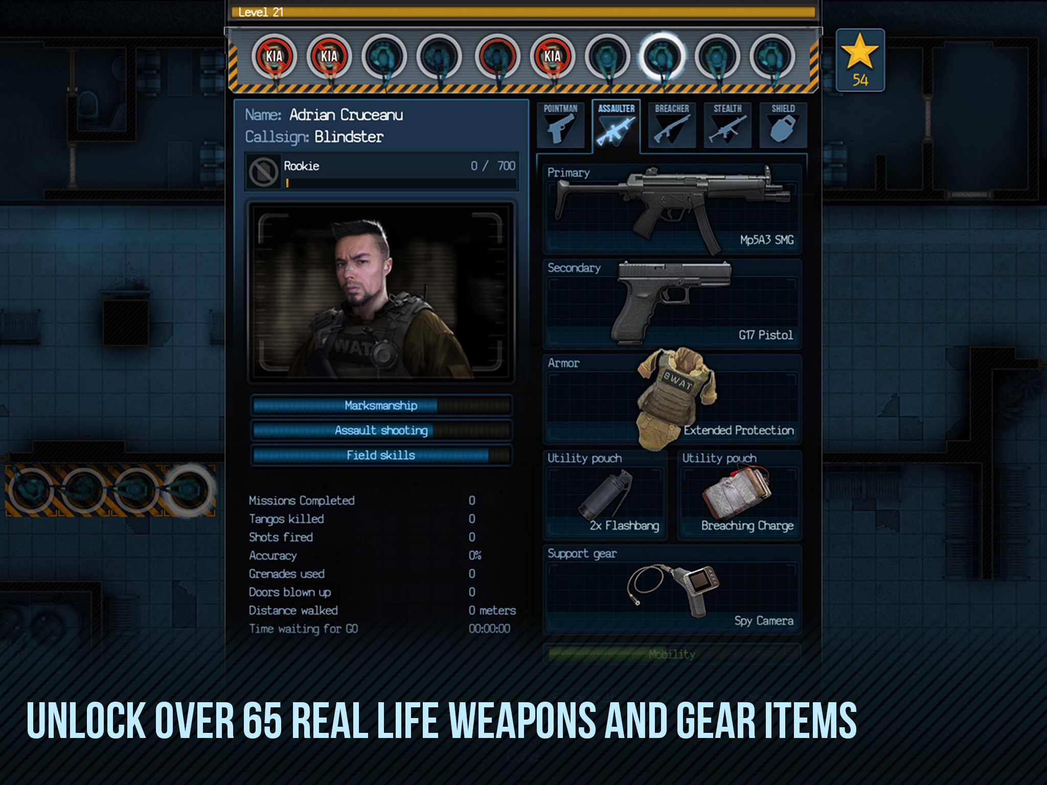 Screenshot do app Door Kickers