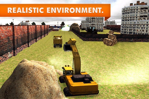 Sand Excavator Truck Simulator – real 3D construction crane game screenshot 4