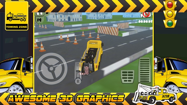 3D Tow Truck Parking Challenge Game FREE