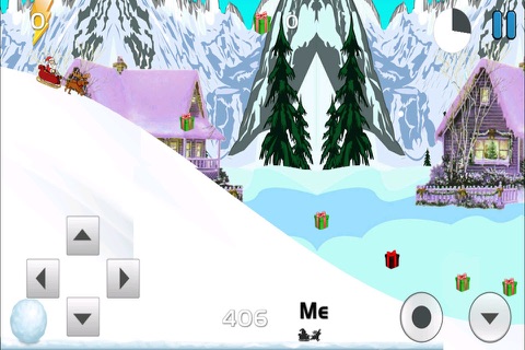 Crazy Mega Santa Extreme Mountain Slope Racing Fun Game for Girls and Boys Free HD screenshot 2