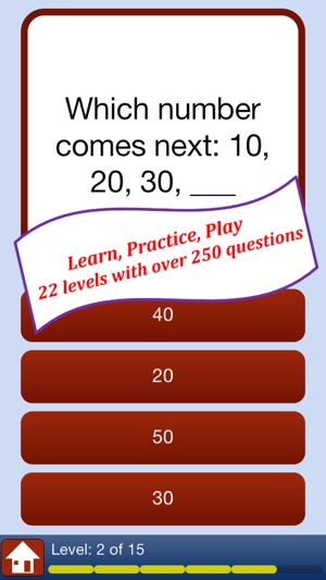 Skip Counting - a math quiz game for kids to learn simple ad(圖1)-速報App