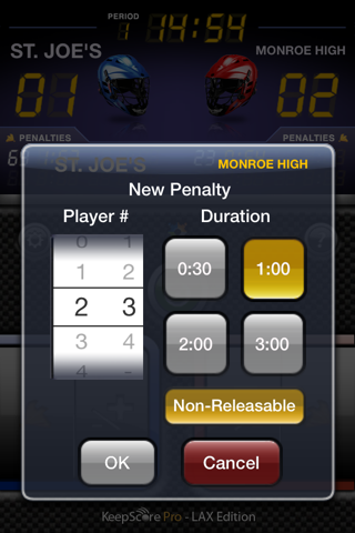 KeepScore Pro - Lacrosse Edition screenshot 2