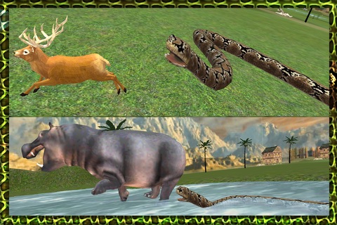 Real Anaconda Snake Simulator 3D: Hunt for wolf, bear, tiger & survive in the jungle screenshot 3