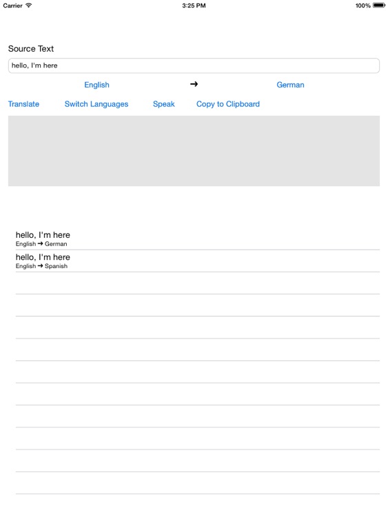 Free Translator for iPad