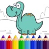 Dinosaur World - Coloring Book for Little Boys, Little Girls and Kids - Free Game