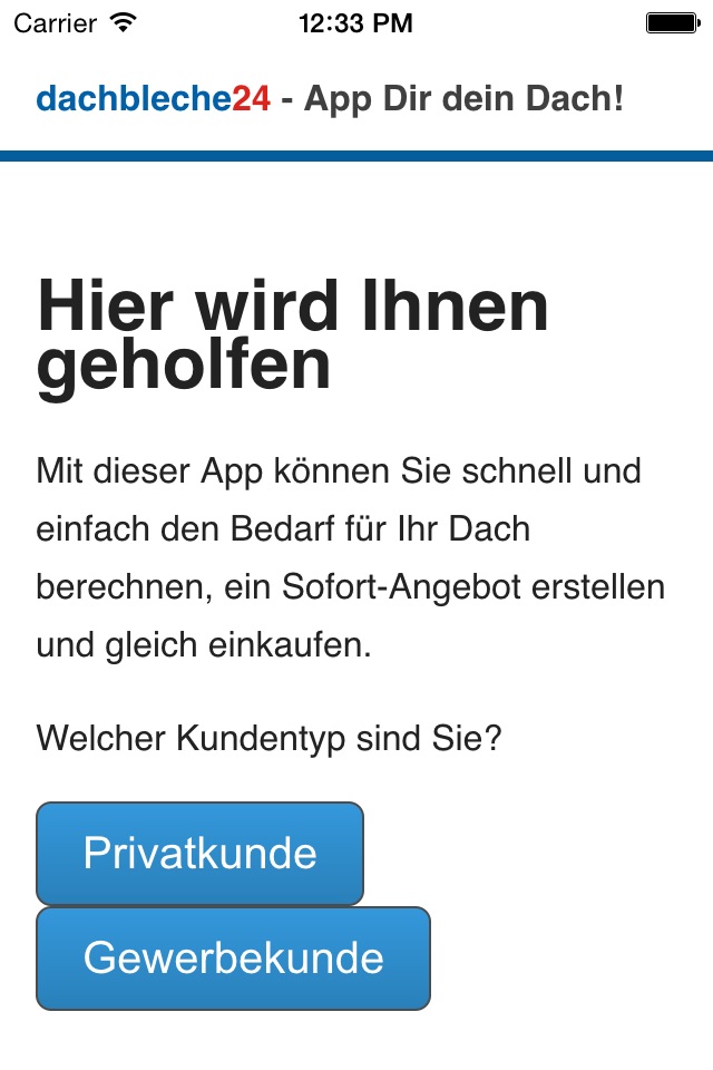 dachbleche24 - app dein Dach! screenshot 3