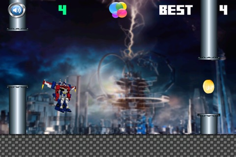 Metallic Mech Maze - Iron Robot Jumping Survival Game Free screenshot 4