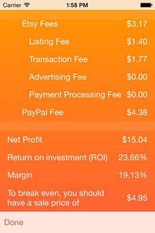 Fee Calculator for Etsy Sellers screenshot 2