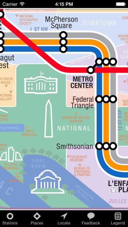 KickMap Washington DC Metro