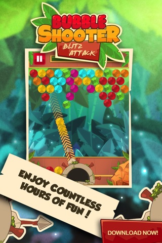 Bubble Shooter Attack: Blaster Popper Puzzle Game screenshot 2