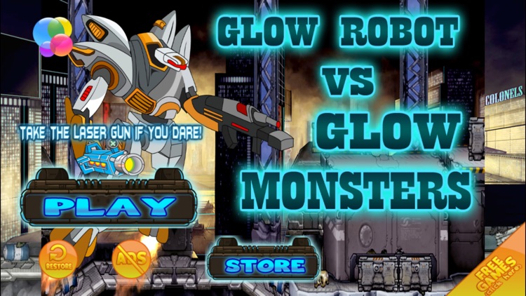 Glow Robot vs Scary Glow Monsters FREE - A Crazy Survival Adventure Game
