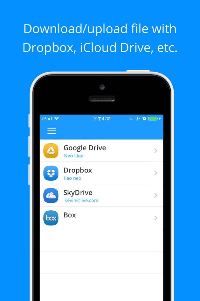 Briefcase Pro - File manager, cloud drive, document & pdf reader and file sharing App screenshot 2