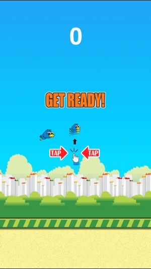 Flap Birdie Free - Blue bird back now