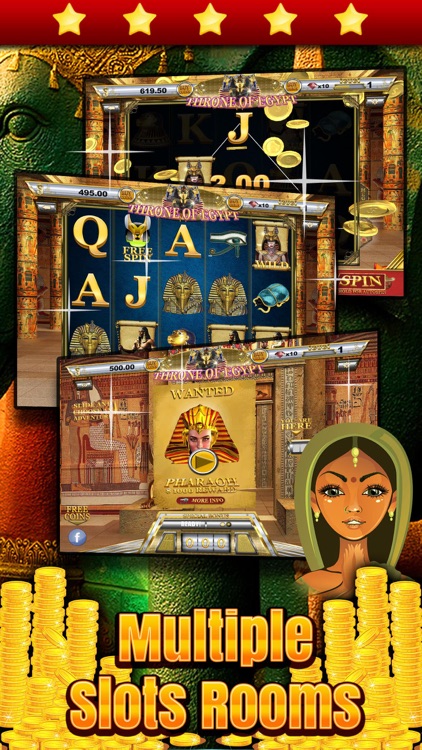 `` Throne of Egypt Treasures Slots `` - Spin the Pharaoh Wheel to Win the Mummy Casino