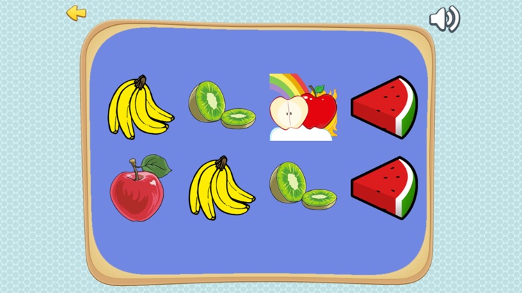Amazing Fruits Matching Cards Games for Preschool Learning