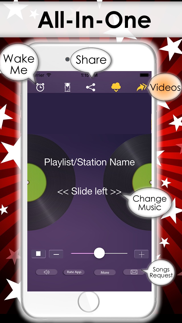 download Free Music Player on iPhone - MP3 streamer from the best online radio & DJ playlist apps 1