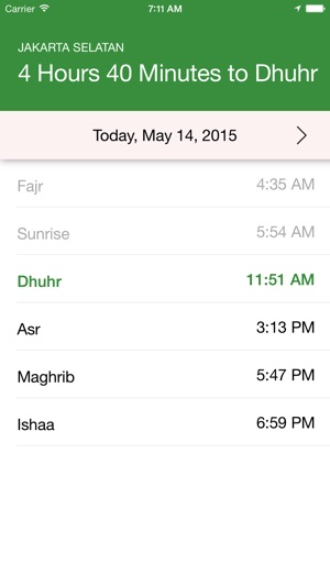 Salat Times (Muslim Prayer Times)