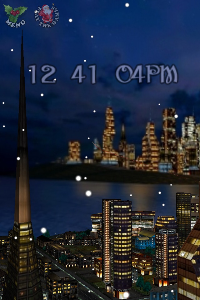 Santa in the City 3D Christmas Game + Countdown FREE screenshot 3