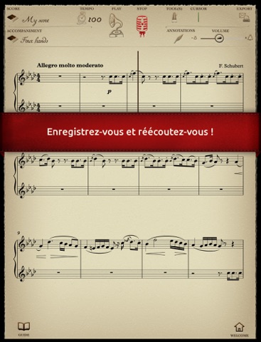 Play Schubert - Fantaisie (partition interactive pour piano à 4 mains) screenshot 3