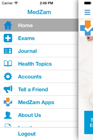 MedZam Restless Leg & Limb checker for symptoms of RLS includes wellness education to help identify causes, seek treatment and achieve relief while capturing history in a free journal screenshot 4