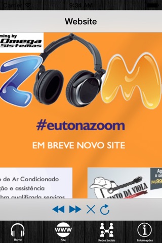 Web Rádio Zoom - Sinop screenshot 2