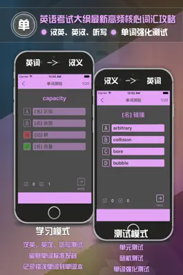 Game screenshot 四级CET4英语单词攻略 - 英语考试大纲最新高频核心词汇 - 强化训练 apk