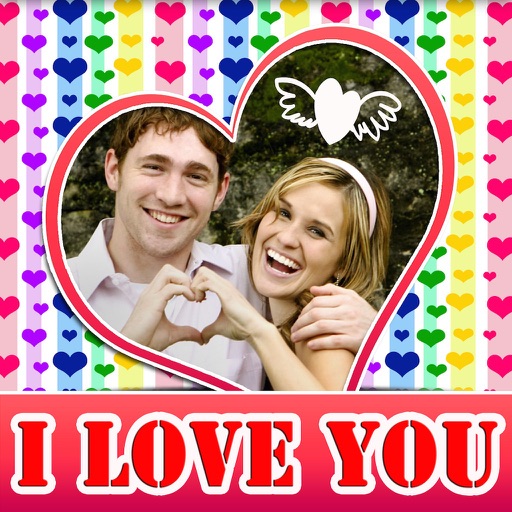 I Love You Photo Frames and Labels Icon