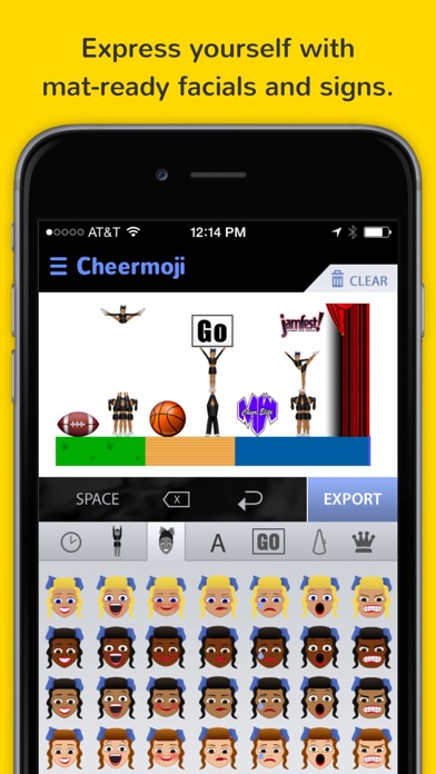 How to cancel & delete Cheermoji - cheerleading emojis for cheerleaders to build tiny cheer stunts from iphone & ipad 4