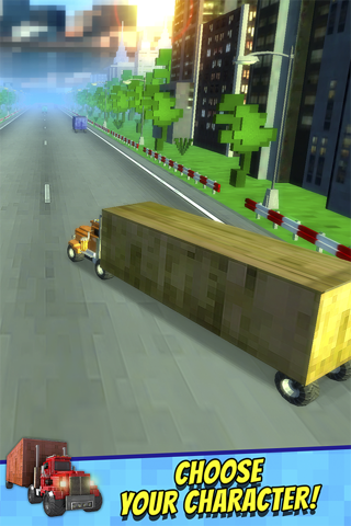 Truck Survival Block Games - Mine Free Truck Racing Mini Game screenshot 3