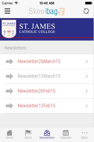 St James Catholic College Cygnet - Skoolbag screenshot 4