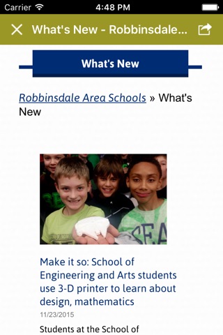 Robbinsdale Area School District screenshot 2