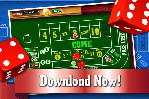 Atlantic City Craps Table FREE - Addicting Gambler's Casino Table Dice Game screenshot 4