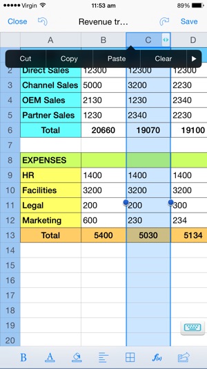 Spreadsheet touch: For Excel style spreadsheets(圖2)-速報App