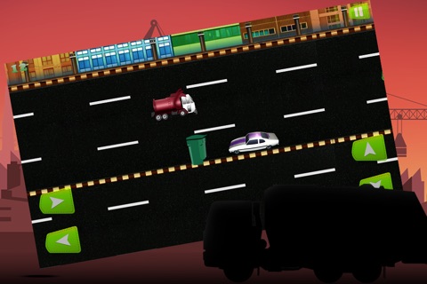 City Garbage Truck Disposal Night Shift : The Crazy Race to Clean the Town - Free Edition screenshot 4