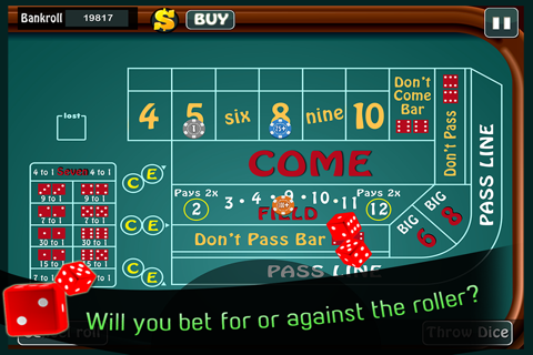 6-8 Craps Deluxe - Hot Dice Pro Shooter FREE screenshot 4