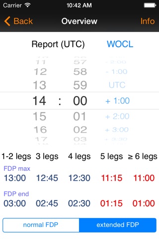 FTL Calc - EU OPS Flight Time Limit Calculator screenshot 3